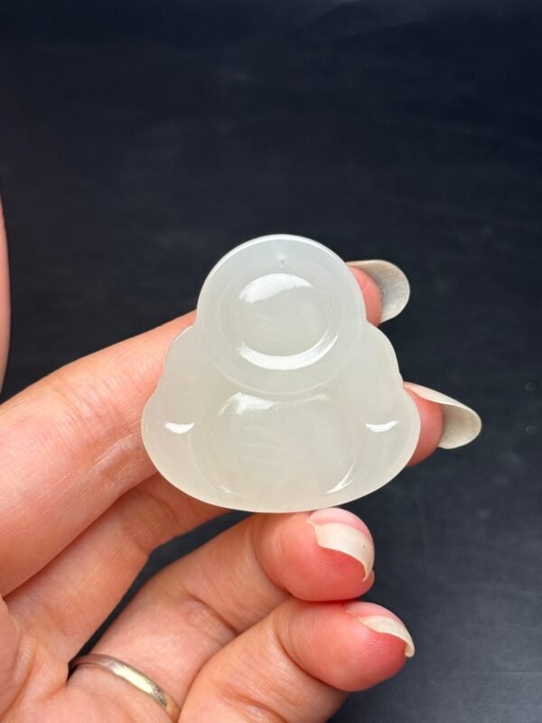 Hetian jade big belly Maitreya Buddha, smiling all the time, big belly can hold the world - Image 9