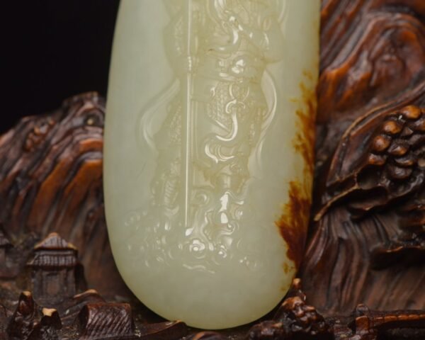 Hetian jade Guan Gong handle - Image 5