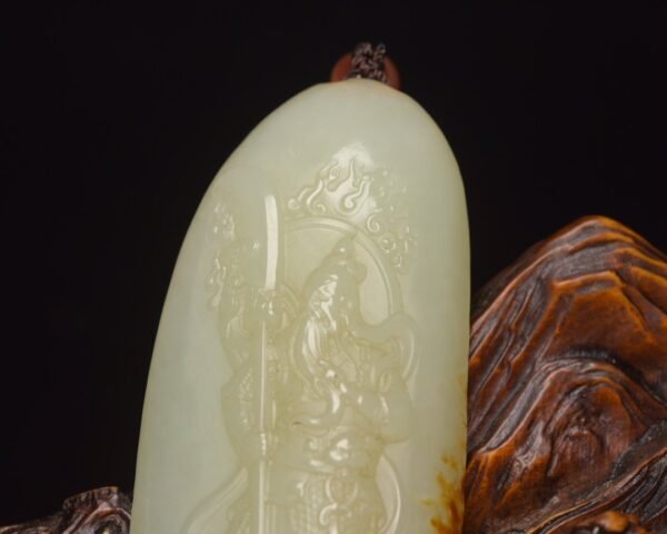 Hetian jade Guan Gong handle - Image 8