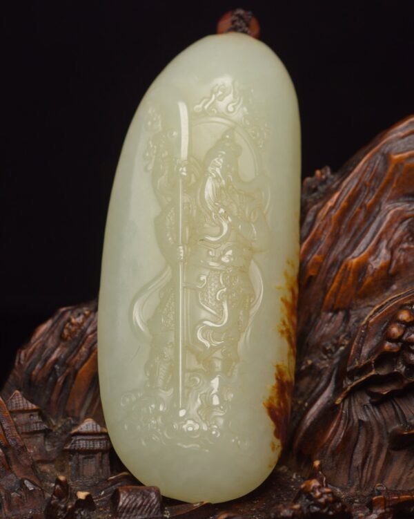 Hetian jade Guan Gong handle - Image 9