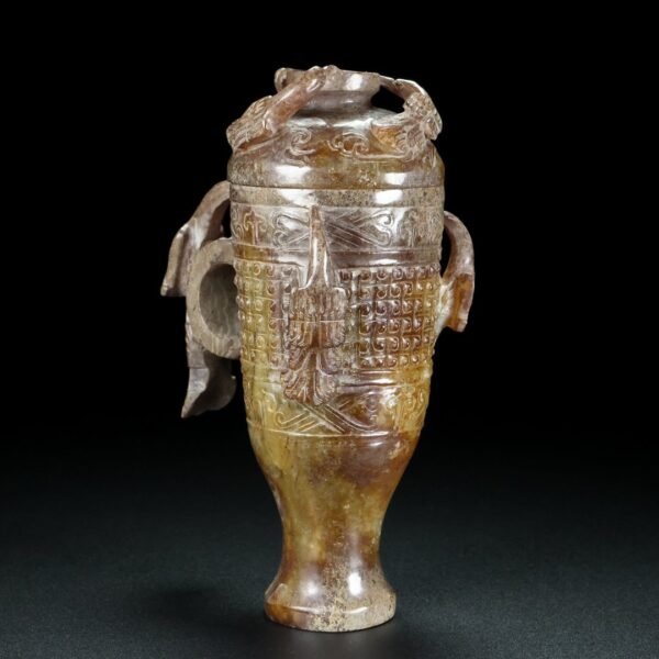 Hetian jade cup, fine carving, smooth lines - Image 6