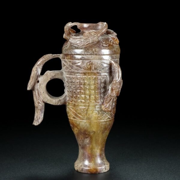 Hetian jade cup, fine carving, smooth lines - Image 7