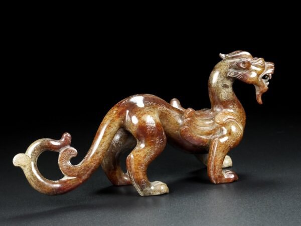 Hetian Jade Dragon, fine carving, smooth lines - Image 2