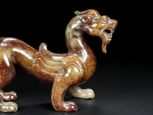 Hetian Jade Dragon, fine carving, smooth lines - Image 5