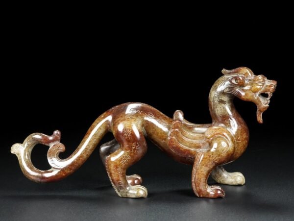Hetian Jade Dragon, fine carving, smooth lines - Image 7