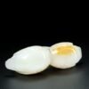 Hetian jade double crane