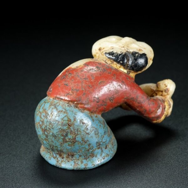 Hetian jade Tang people, fine carving - Image 3