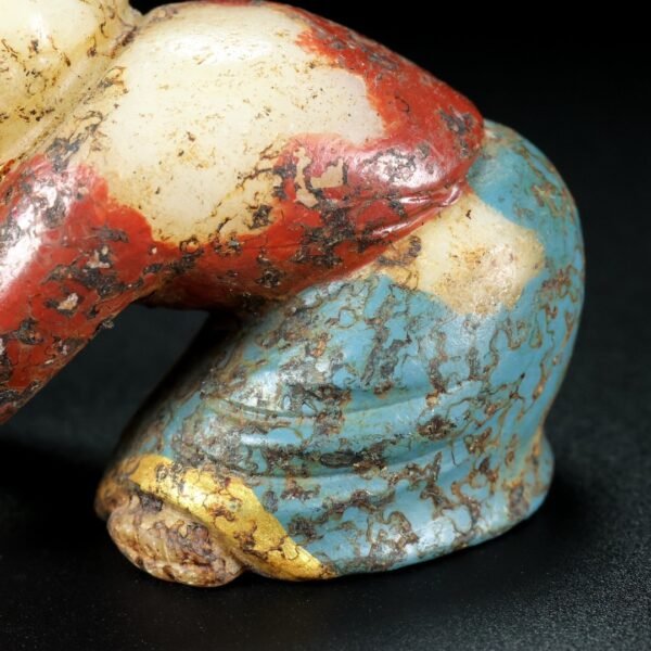 Hetian jade Tang people, fine carving - Image 6