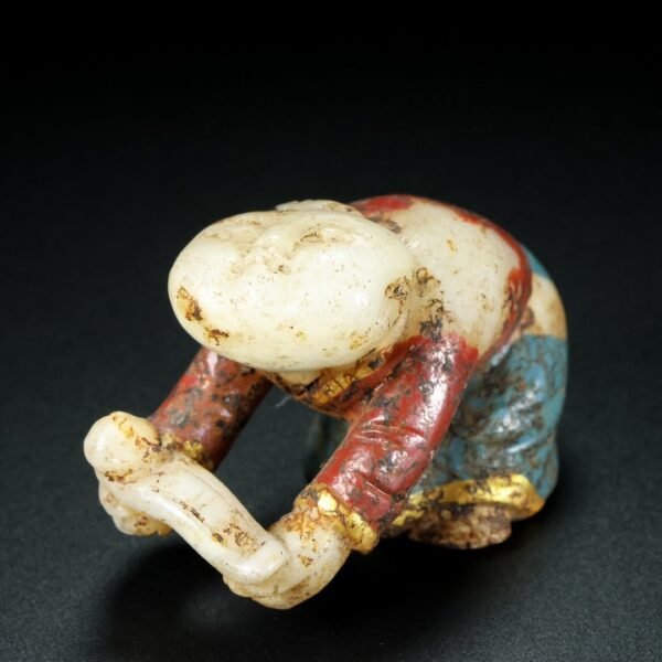 Hetian jade Tang people, fine carving - Image 9