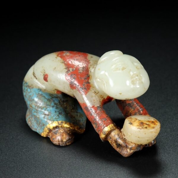 Hetian jade Tang people - Image 8