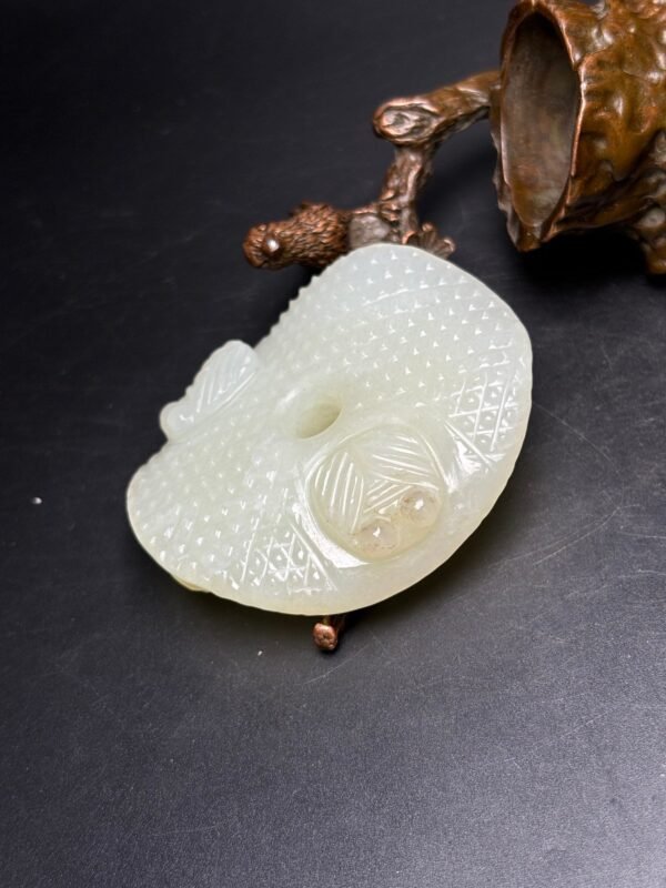 Exquisite Hetian jade bi - Image 5