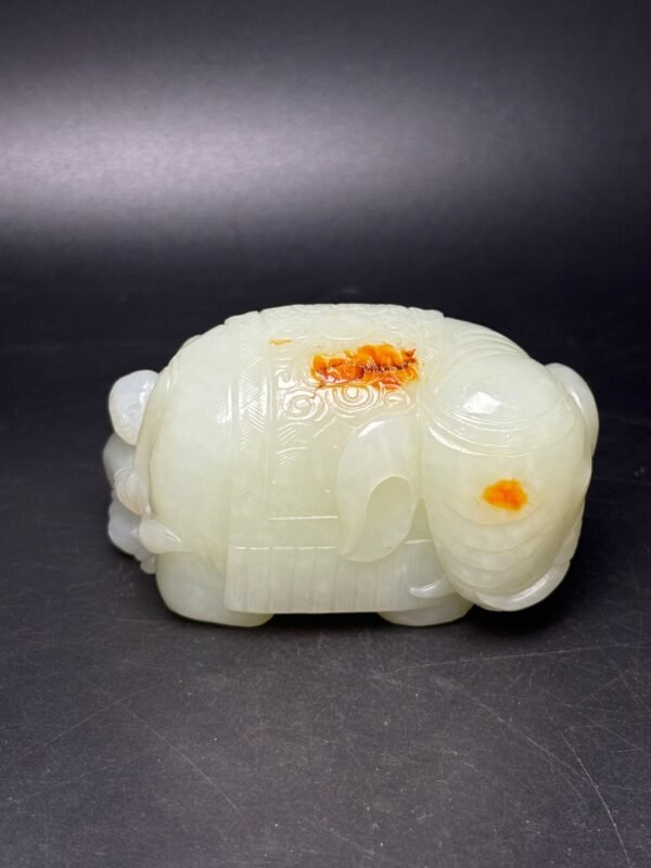 Exquisite Hetian jade elephant - Image 8
