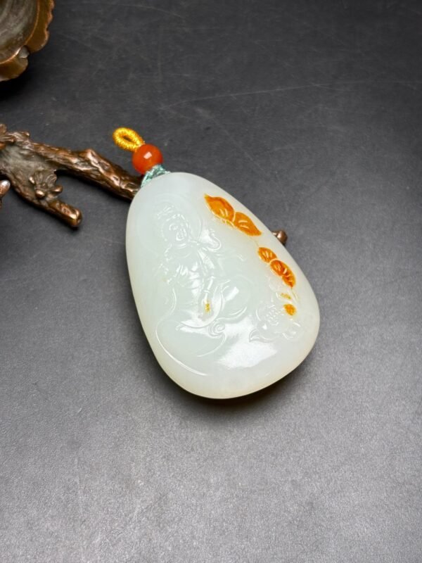 Exquisite Hetian jade Guanyin - Image 9