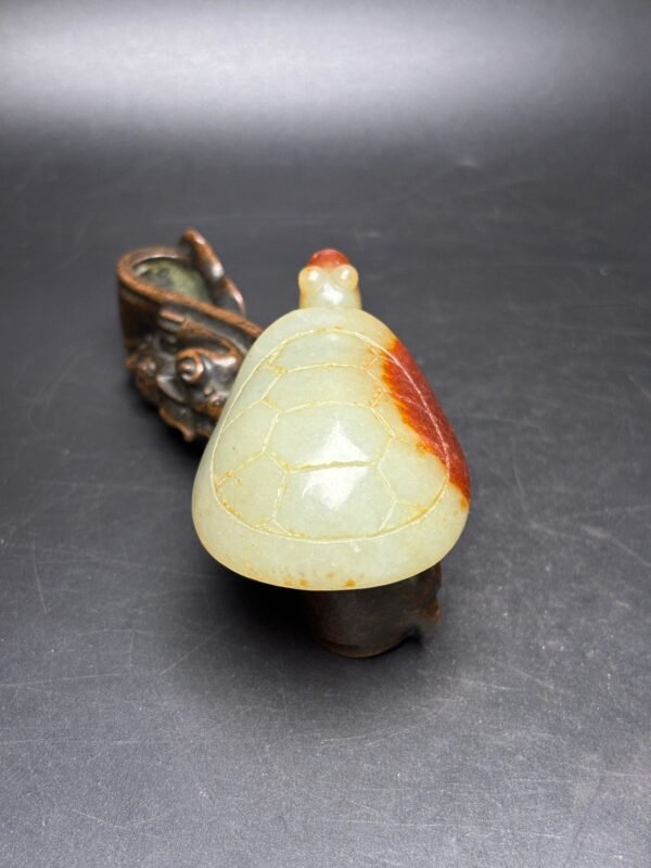 Exquisite Hetian longevity turtle - Image 4