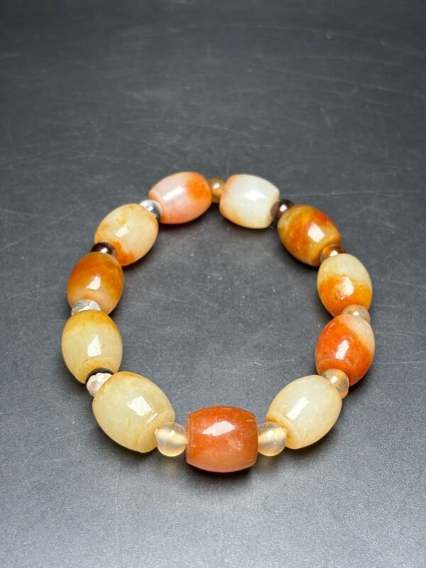 Exquisite Hetian jade small tube beads - Image 2