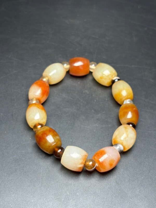 Exquisite Hetian jade small tube beads - Image 4