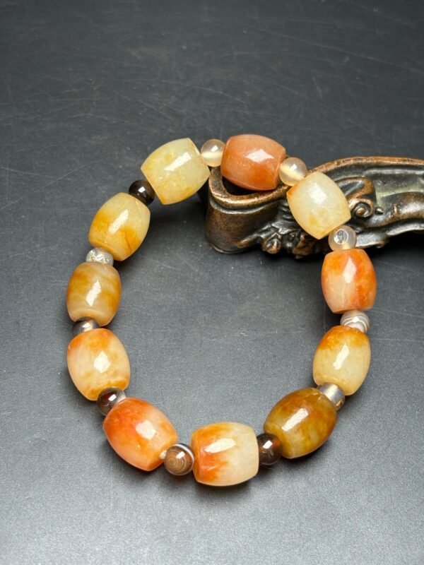 Exquisite Hetian jade small tube beads - Image 6