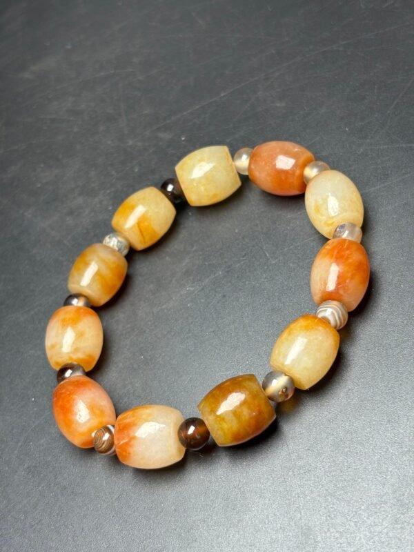 Exquisite Hetian jade small tube beads - Image 8
