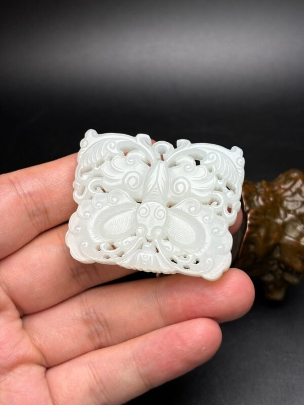 Exquisite Hetian Jade Butterfly
