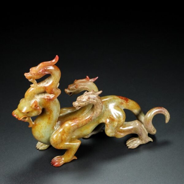 Old collection of Hetian jade beasts. The skin of this collection is thick and natural - Image 8
