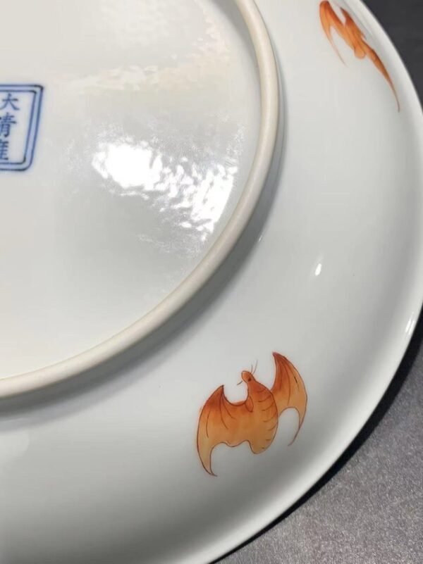 Qing Yongzheng pastel flower plate - Image 9