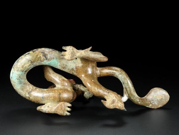 Old Hetian Jade Dragon. This collection has a thick and natural skin - Image 2