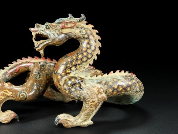 Old Hetian Jade Dragon. This collection has a thick and natural skin - Image 4