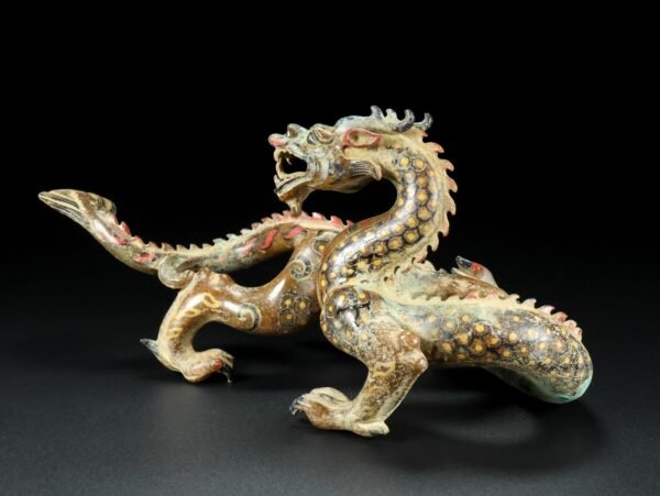 Old Hetian Jade Dragon. This collection has a thick and natural skin - Image 7