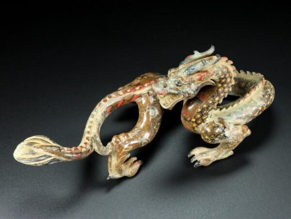Old Hetian Jade Dragon. This collection has a thick and natural skin - Image 8