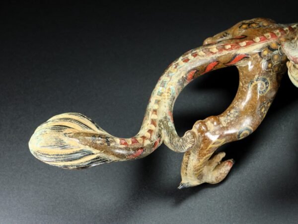 Old Hetian Jade Dragon. This collection has a thick and natural skin - Image 9