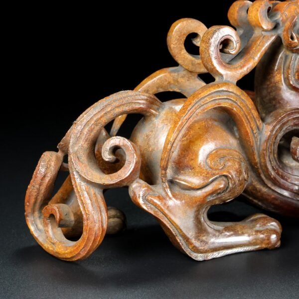 Old Hetian jade beast. This collection has a thick and natural skin - Image 6