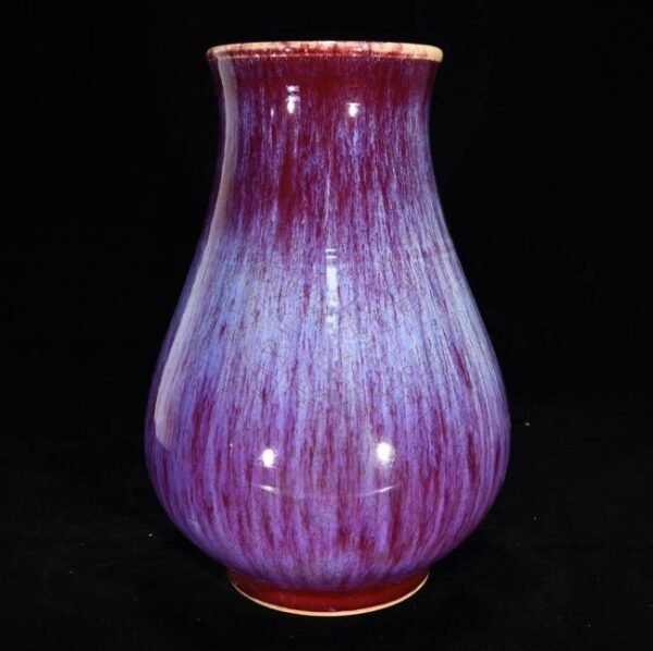 Qing Yongzheng kiln-changed wire-drawn glaze vase - Image 2