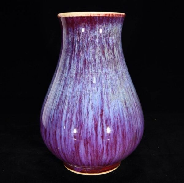 Qing Yongzheng kiln-changed wire-drawn glaze vase - Image 5