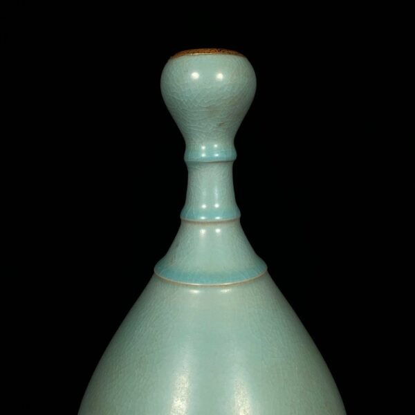 Song Ru kiln rimmed with gold garlic vase - Image 5