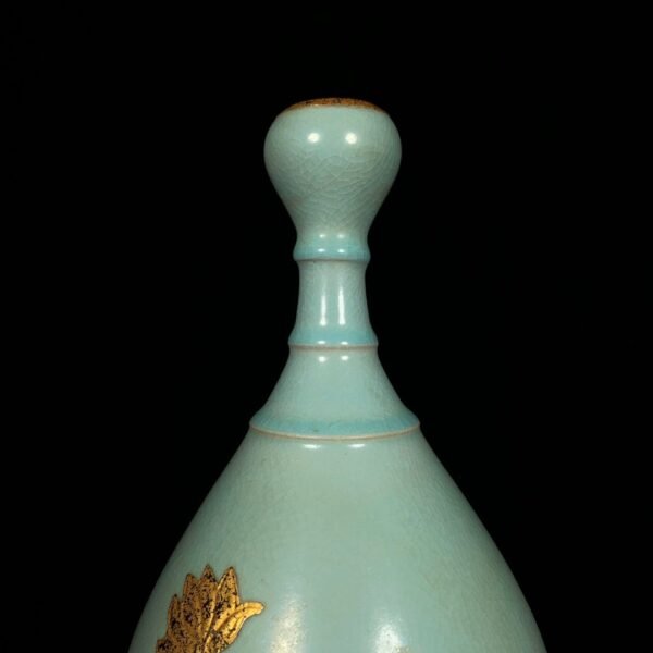 Song Ru kiln rimmed with gold garlic vase - Image 6