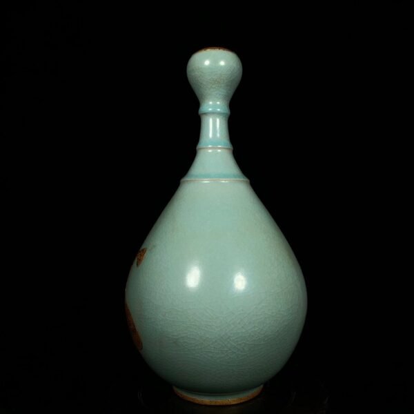Song Ru kiln rimmed with gold garlic vase - Image 7