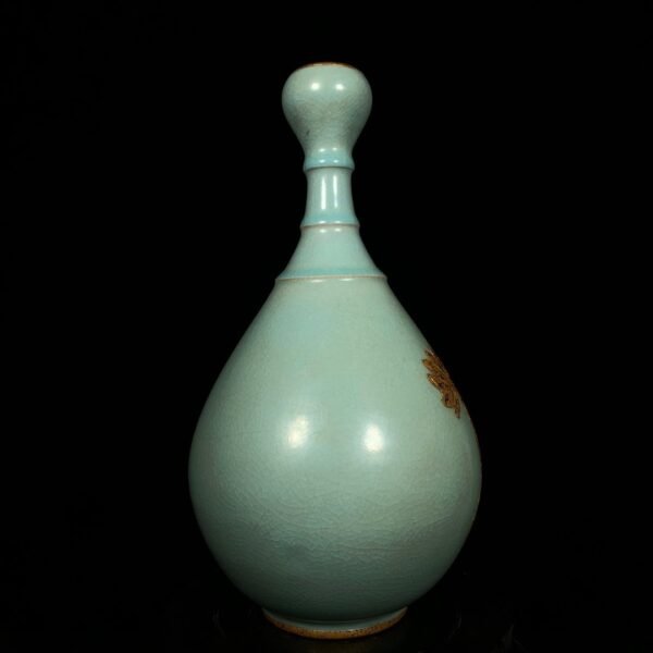 Song Ru kiln rimmed with gold garlic vase - Image 2