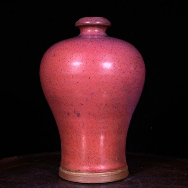 Song Dynasty Jun kiln rose purple glaze plum vase