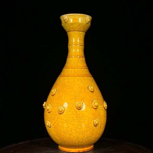 Song Dynasty Ding kiln yellow glaze nipple bottle