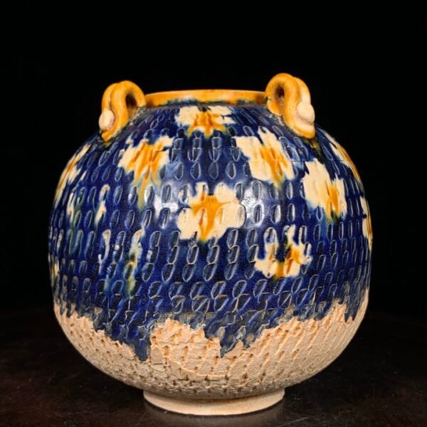 Tang Sancai four-handled jar