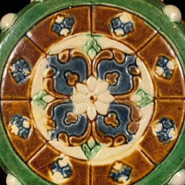 Tang Sancai flower pattern drum-shaped pillow - Image 6