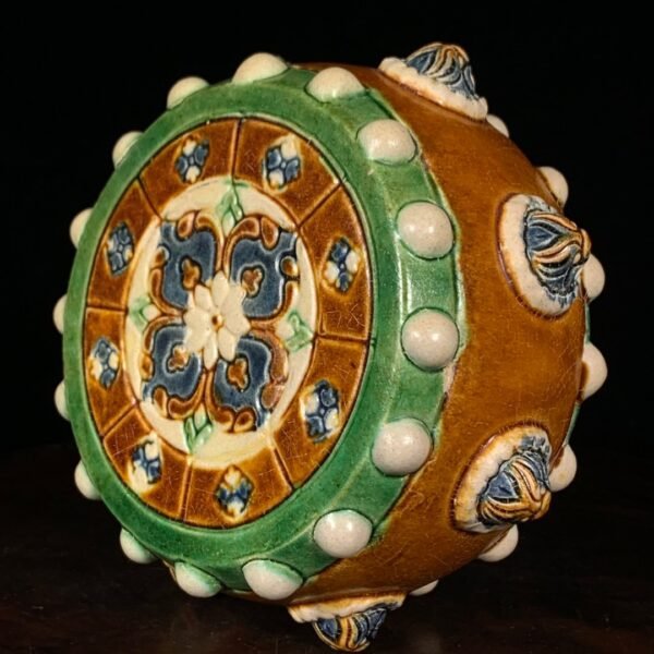 Tang Sancai flower pattern drum-shaped pillow - Image 7