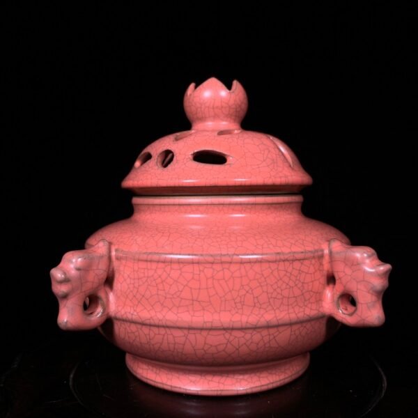 Song Ru kiln red glaze incense burner