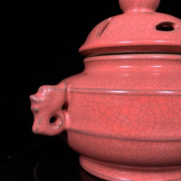 Song Ru kiln red glaze incense burner - Image 8