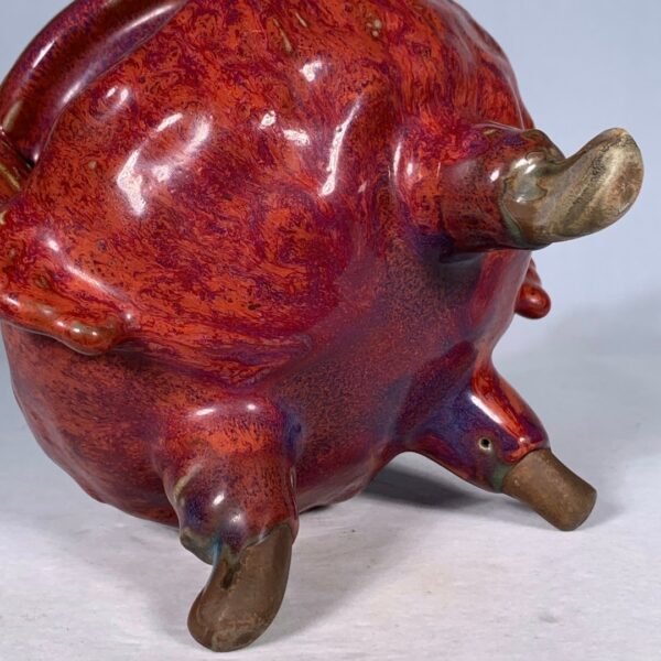 Song Jun kiln rose purple glaze double-ear furnace - Image 8