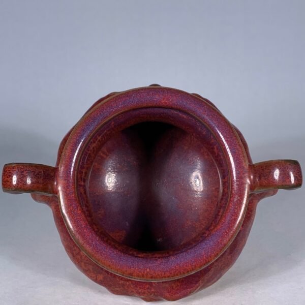 Song Jun kiln rose purple glaze double-ear furnace - Image 5