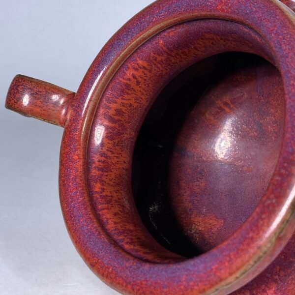 Song Jun kiln rose purple glaze double-ear furnace - Image 6