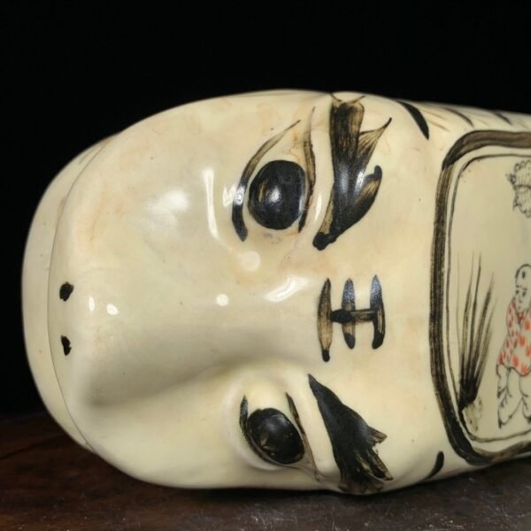 Song Dynasty Cizhou Kiln painted baby playing tiger-shaped pillow - Image 5