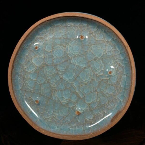 Song Dynasty official kiln ice crack double ear bottle - Image 5