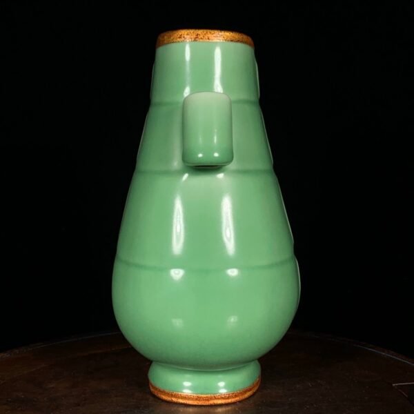 Song Dynasty Longquan kiln plum green glaze mouth-opening jar - Image 7
